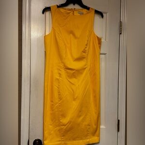 Eva Mendes for New York & Company Yellow Midi Dress